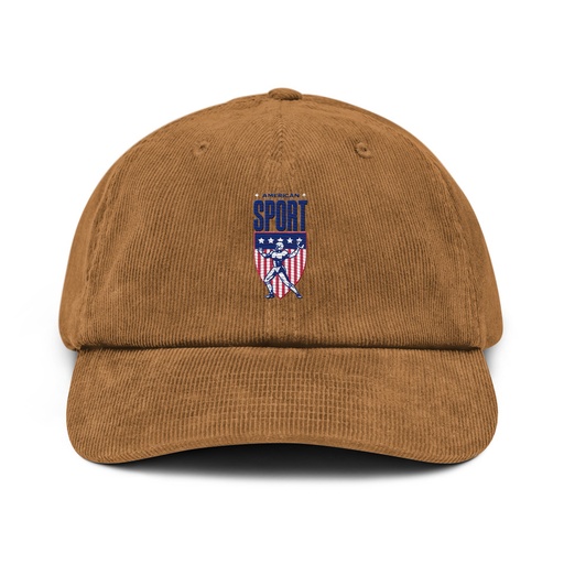 [ID: 532-G71] American Football Sport Corduroy Hat