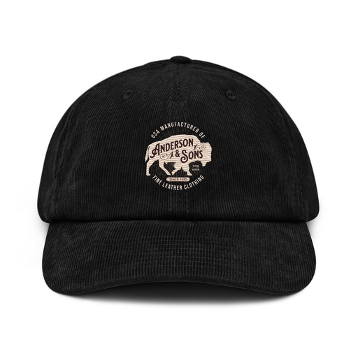 [ID: 532-G80] Anderson & Sons Leather Clothing - Buffalo Corduroy Hat