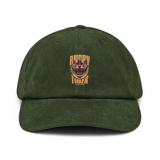 [ID: 532-G85] Angry Tiger - AI Corduroy Hat
