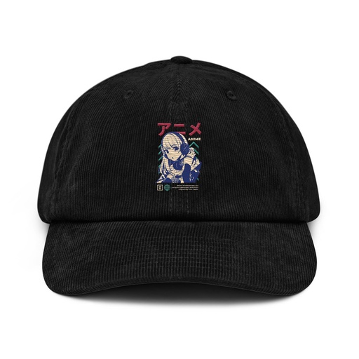 [ID: 532-G89] Anime Girl Corduroy Hat