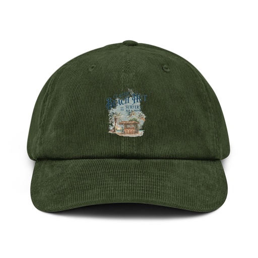[ID: 532-G166] Beach Hut Corduroy Hat