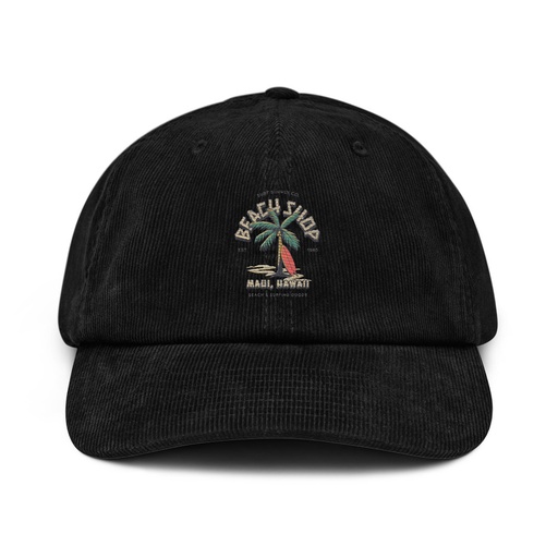 [ID: 532-G169] Beach Shop Corduroy Hat