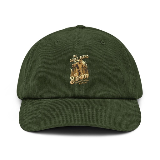 [ID: 532-G206] Bigfoot Legend  - Appalachian Forest Corduroy Hat