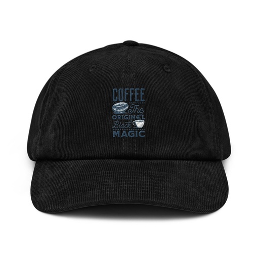 [ID: 532-G227] Black Magic Coffee - Simple Cup Corduroy Hat