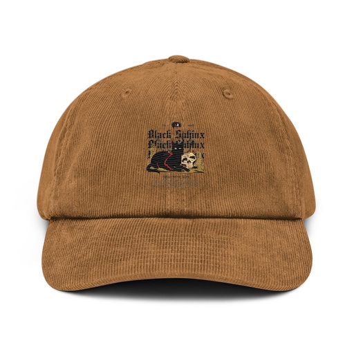[ID: 532-G230] Black Sphinx Corduroy Hat