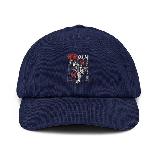 [ID: 532-G234] Blades of Fate - Japanese Manga Anime Corduroy Hat