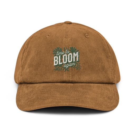 [ID: 532-G239] Bloom Again Corduroy Hat