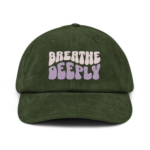 [ID: 532-G283] Breathe Deeply Corduroy Hat