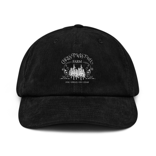 [ID: 532-G377] Christmas Tree Farm Corduroy Hat