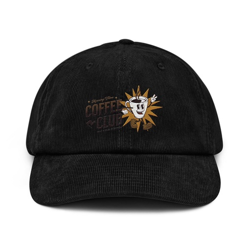 [ID: 532-G396] Coffee Club Corduroy Hat