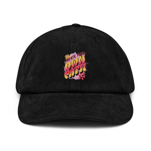 [ID: 532-G431] Create Your Own Path Corduroy Hat
