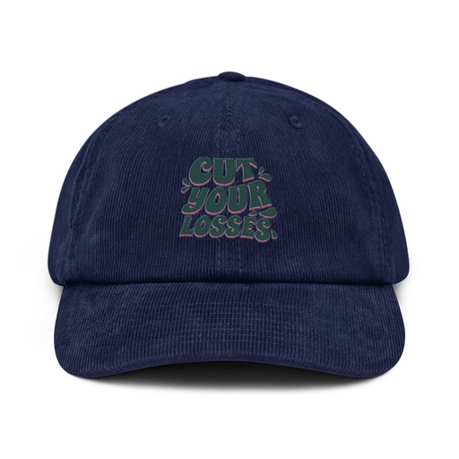 [ID: 532-G448] Cut your Losses Corduroy Hat