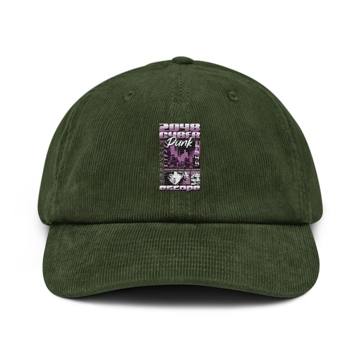 [ID: 532-G458] Cyber Punk Escape - Japanese Anime Corduroy Hat