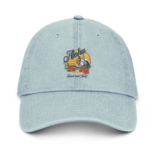 [ID: 463-G53] Aloha Denim Hat