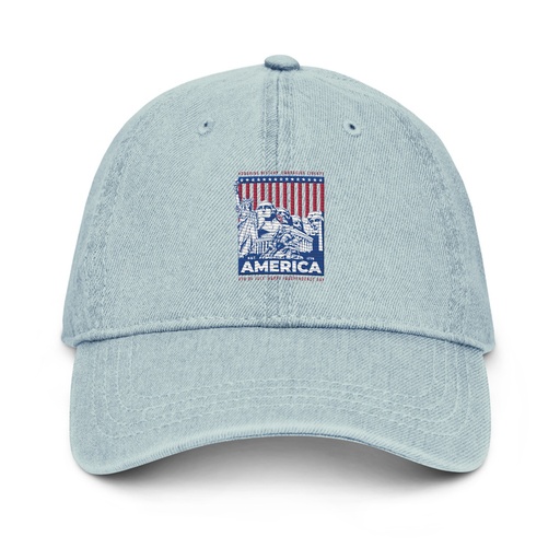 [ID: 463-G58] AMERICA (2) Denim Hat