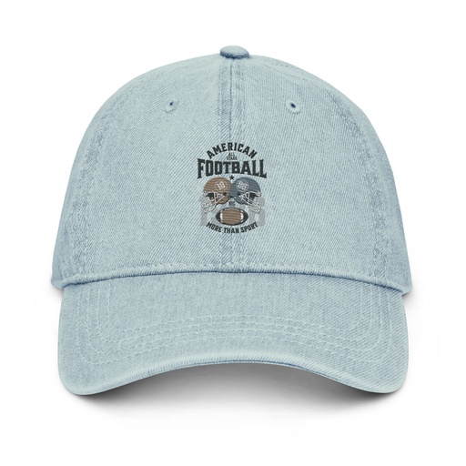 [ID: 463-G64] American All Star Football - Sports Helmet Denim Hat