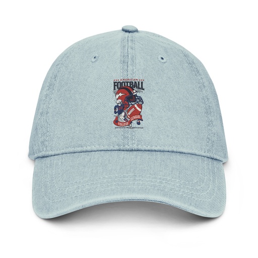 [ID: 463-G68] American Football - Athletic College League Denim Hat