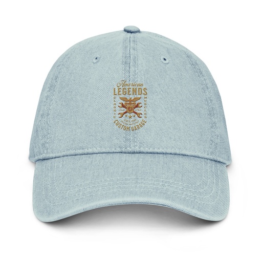 [ID: 463-G75] American Legends Garage - Eagle Denim Hat