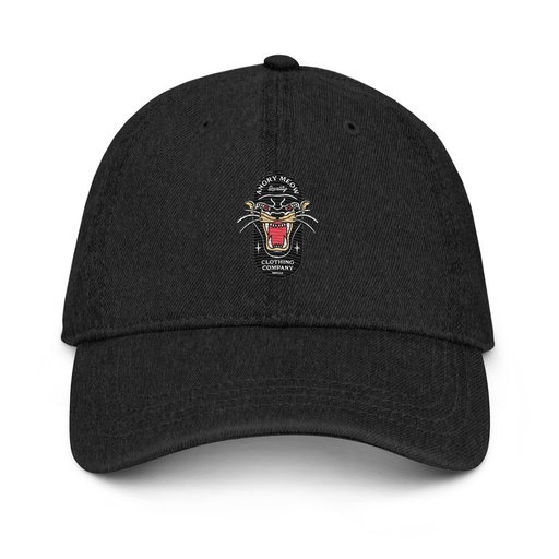 [ID: 463-G84] Angry Meow Clothing Company - Panther Denim Hat