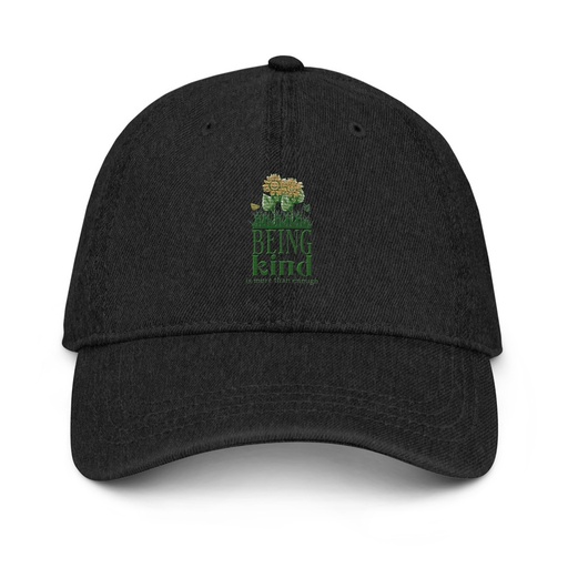 [ID: 463-G177] Being Kind is more than enough Denim Hat