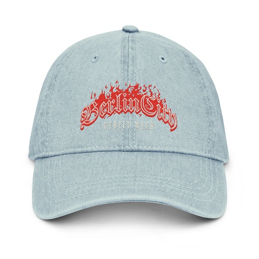 [ID: 463-G183] Berlin City Streetwear - Fire Denim Hat