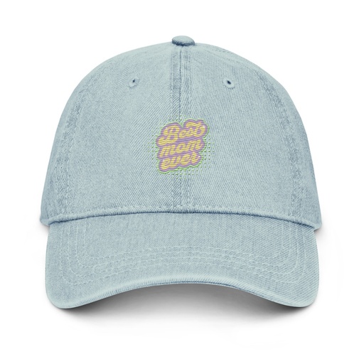 [ID: 463-G188] Best Mom Ever - Retro Typography Denim Hat