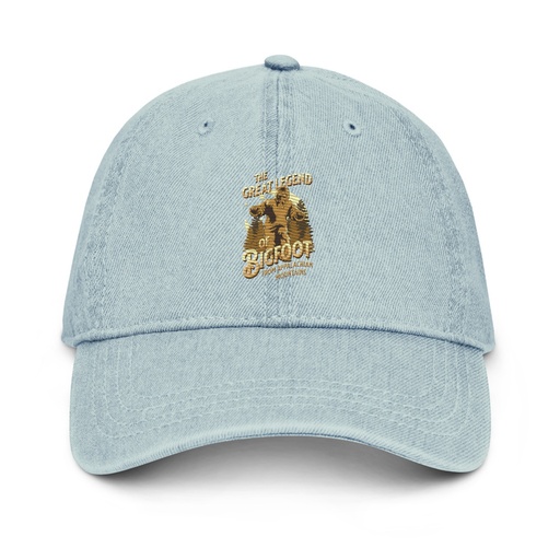 [ID: 463-G206] Bigfoot Legend  - Appalachian Forest Denim Hat