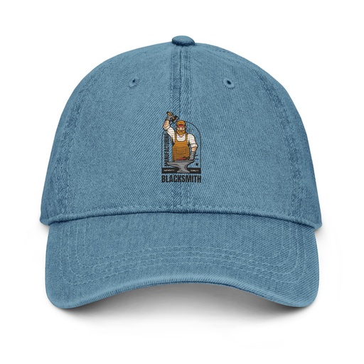 [ID: 463-G232] Blacksmith Workshop - Metalwork Denim Hat