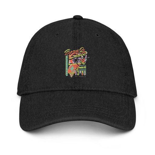 [ID: 463-G256] Born 2 Skate - Retro Skeleton Denim Hat