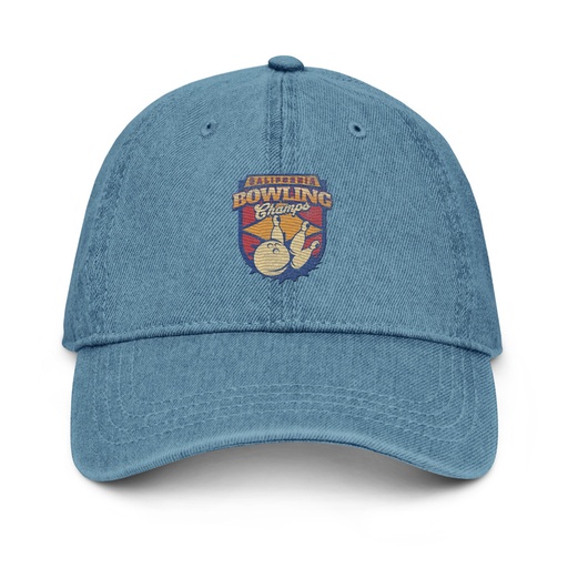 [ID: 463-G275] Bowling Championship - Retro Athlectic Sports Denim Hat