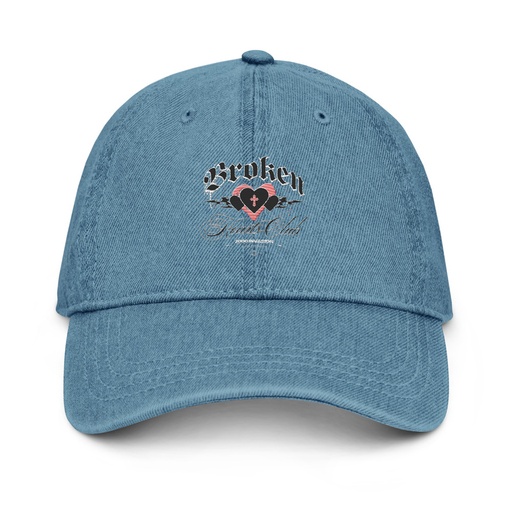 [ID: 463-G287] Broken Hearts Club Denim Hat