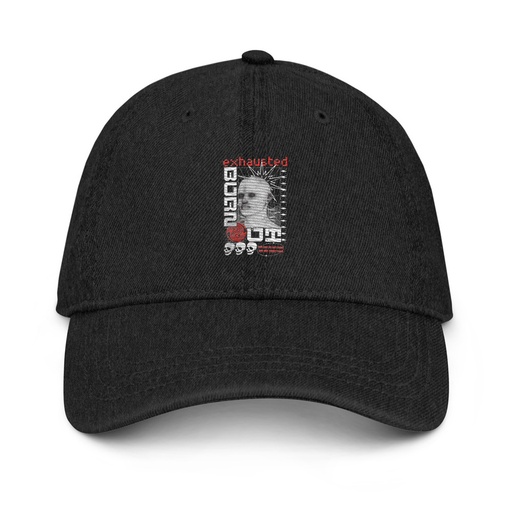 [ID: 463-G298] Burn Out - Futuristic 3D Head Denim Hat