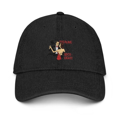 [ID: 463-G348] Cats Stealing the Spotlight Denim Hat