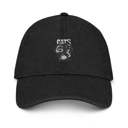 [ID: 463-G349] Cats Denim Hat