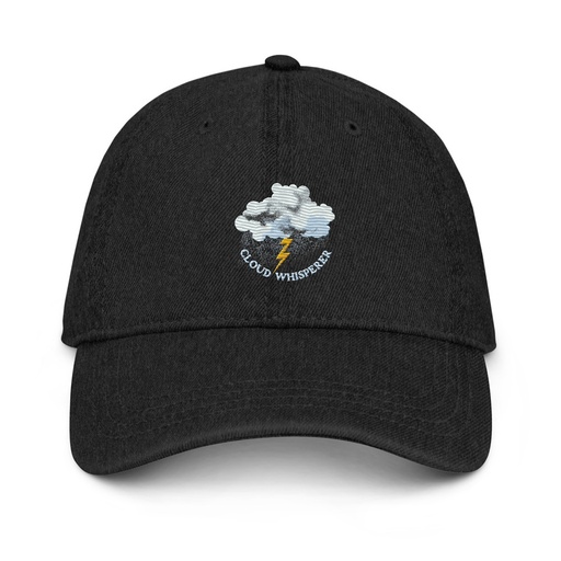 [ID: 463-G387] Cloud Whisperer - Rainy Weather Denim Hat