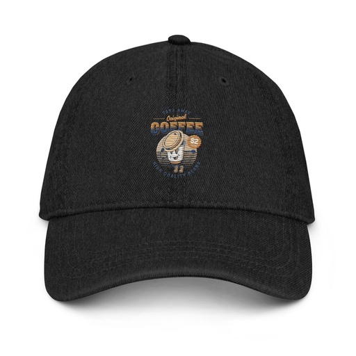 [ID: 463-G398] Coffee Cup - Comics Mascot Denim Hat