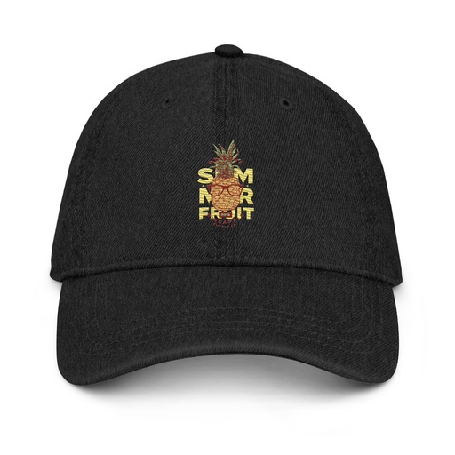 [ID: 463-G417] Cool Pineapple - Tropical Fruit Denim Hat