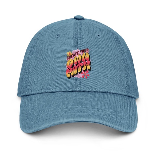 [ID: 463-G431] Create Your Own Path Denim Hat