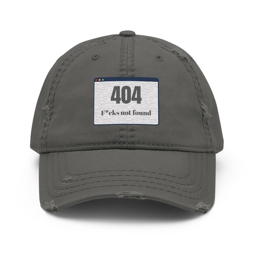 [ID: 396-G7] 404 Distressed Dad Hat
