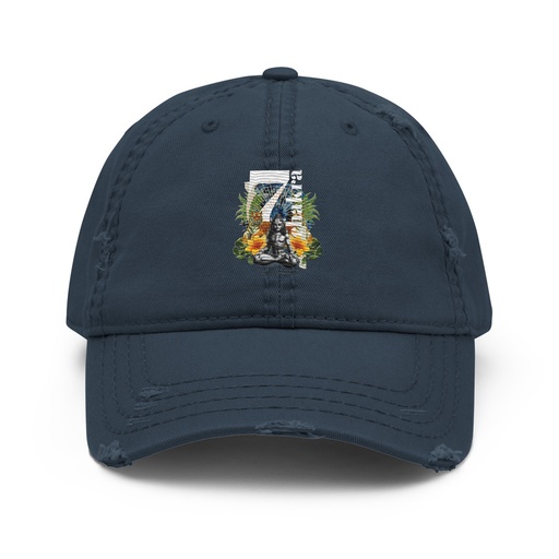 [ID: 396-G12] 7 Chakra Distressed Dad Hat