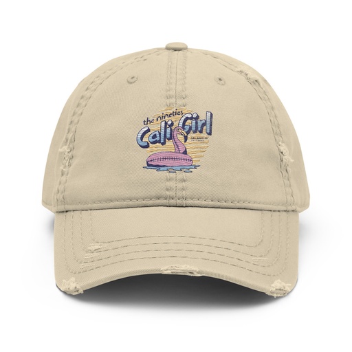[ID: 396-G13] 90's Cali Girl Distressed Dad Hat