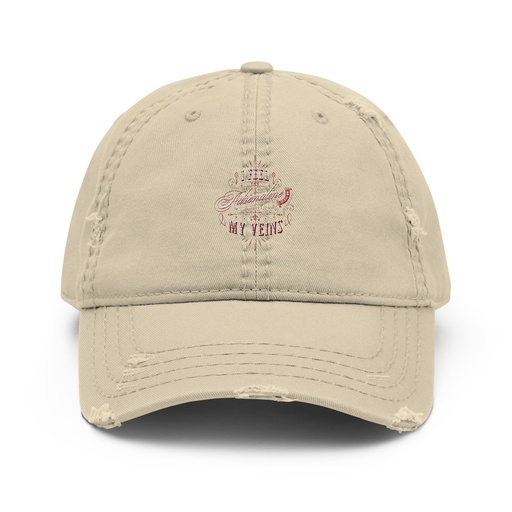 [ID: 396-G24] Adrenaline in my Veins - Victorian Distressed Dad Hat