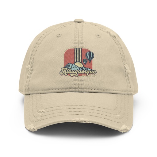 [ID: 396-G36] Albuquerque - Retro Hot Air Baloon Distressed Dad Hat