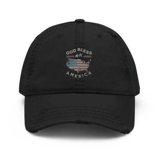 [ID: 396-G60] America - Land Of The Free Distressed Dad Hat