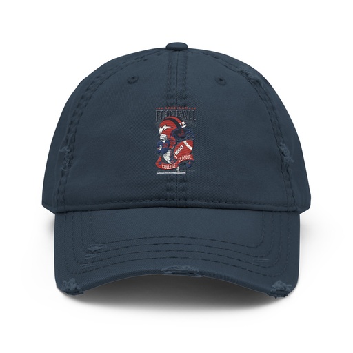 [ID: 396-G68] American Football - Athletic College League Distressed Dad Hat