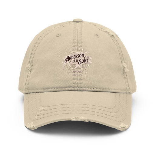 [ID: 396-G80] Anderson & Sons Leather Clothing - Buffalo Distressed Dad Hat