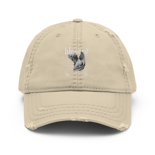 [ID: 396-G81] Angel Distressed Dad Hat