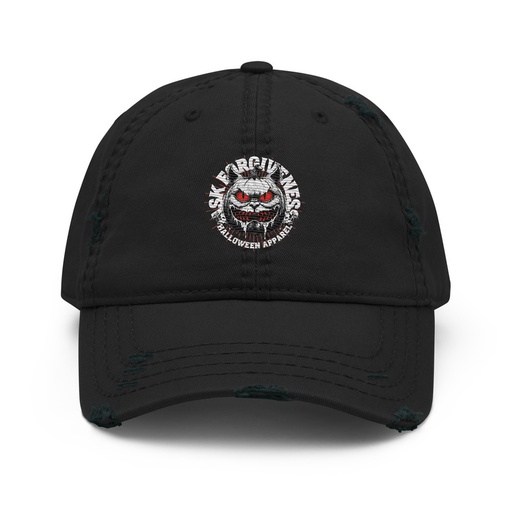 [ID: 396-G104] Ask Forgiveness Distressed Dad Hat
