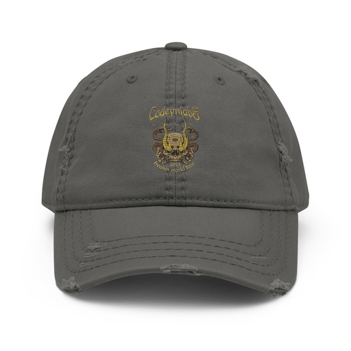 [ID: 396-G137] Band Merchandise Tour Illustration Distressed Dad Hat