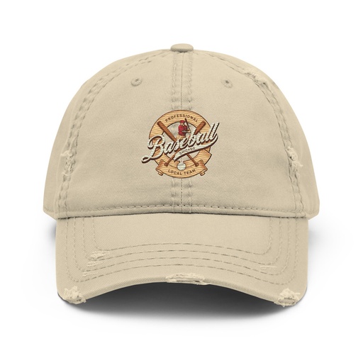 [ID: 396-G145] Baseball Team - College Sports Distressed Dad Hat